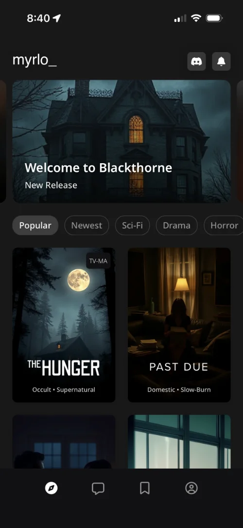 Screenshot of the Myrlo Dashboard