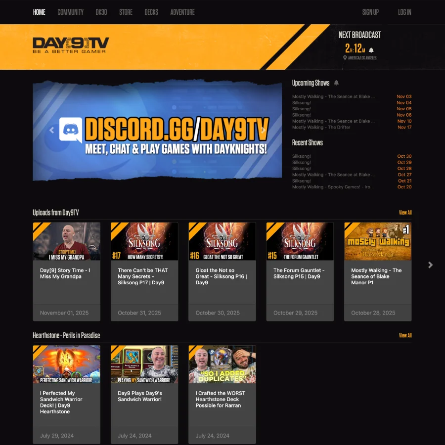 Day9.TV Homepage